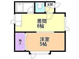 間取図画像 1DK