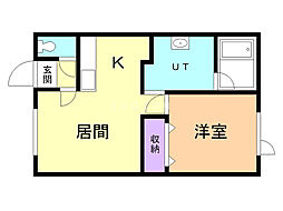 間取図画像 1LDK