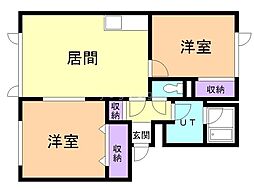 間取図画像 2LDK