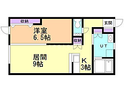 間取図画像 1LDK