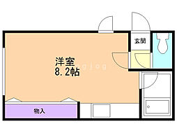 コーポイフ ワンルームの間取図画像