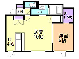 nmy 1LDKの間取図画像