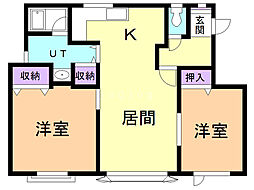 エンプレス 2LDKの間取図画像