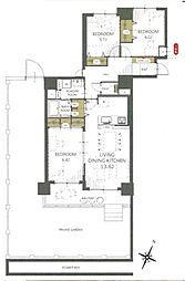 アルファグランデ北10条 3LDKの間取図画像