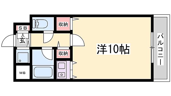 コーラルウェイII 206｜兵庫県神戸市中央区楠町６丁目(賃貸マンション1R・2階・27.06㎡)の写真 その2