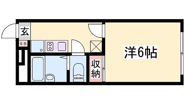 レオパレス本町公園 103｜兵庫県神戸市兵庫区本町２丁目(賃貸アパート1K・1階・19.87㎡)の写真 その2