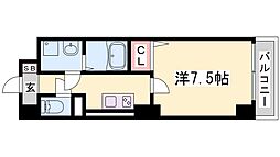 アシストみなと元町 9階1Kの間取り