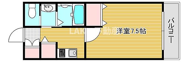 クラウンハイム北心斎橋フラワーコート ｜大阪府大阪市中央区南久宝寺町2丁目(賃貸マンション1K・5階・26.12㎡)の写真 その2