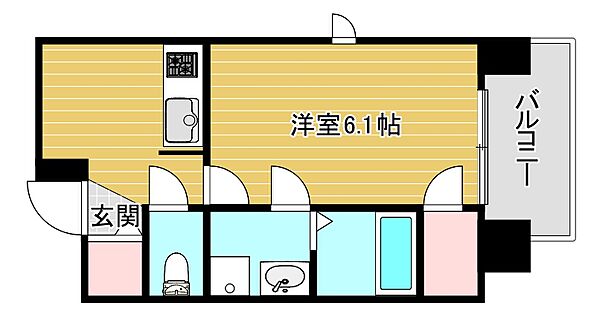 プレサンス心斎橋レヨン ｜大阪府大阪市中央区南船場1丁目(賃貸マンション1K・12階・22.18㎡)の写真 その2