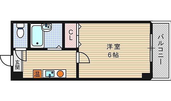 シティライフエステート難波南 301｜大阪府大阪市浪速区戎本町1丁目(賃貸マンション1K・3階・17.00㎡)の写真 その2