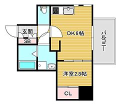 アプリーレ松屋町 206 ｜ 大阪府大阪市中央区松屋町住吉（賃貸マンション1DK・2階・27.70㎡） その2