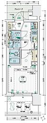 エステムプラザ福島ジェネル 1Kの間取図画像