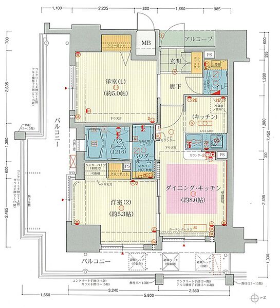 間取りを拡大表示