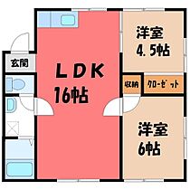 ウチダコーポ 3  ｜ 茨城県古河市原町（賃貸アパート2LDK・2階・54.81㎡） その2