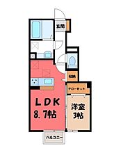 茨城県猿島郡境町大字長井戸（賃貸アパート1LDK・1階・32.14㎡） その2