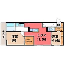 茨城県古河市上辺見（賃貸アパート2LDK・1階・54.36㎡） その2