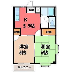 青木コーポ 1階/-
