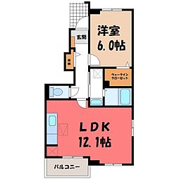 さくらハイツ D棟 1階/-