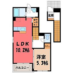 メトロノーム2 1LDKの間取図画像