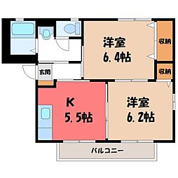ハイツ・ルミエール E 2階/-