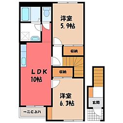 ソレイユ 2階