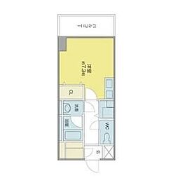 ベレーサ築地口ステーションタワー 4階ワンルームの間取り