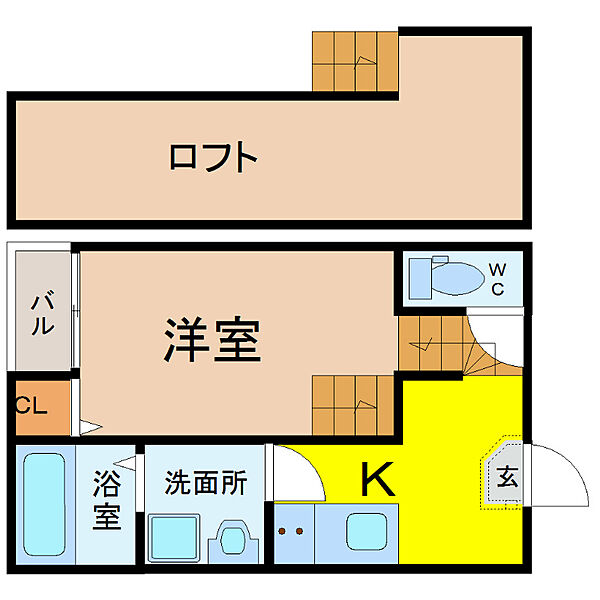 Stage四番 ｜愛知県名古屋市熱田区四番２丁目(賃貸アパート1SK・2階・21.18㎡)の写真 その2