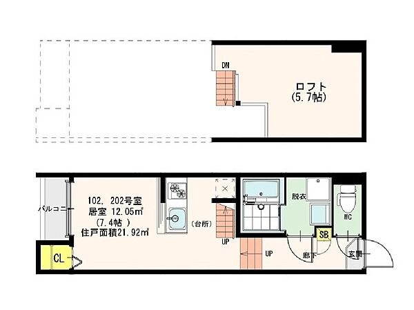 オプティマルコーポII ｜愛知県名古屋市中川区柳堀町(賃貸アパート1SK・1階・21.52㎡)の写真 その2