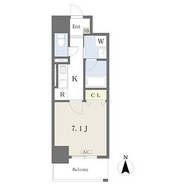 ファスティーナ本陣 ｜愛知県名古屋市中村区佐古前町(賃貸マンション1K・7階・28.09㎡)の写真 その2