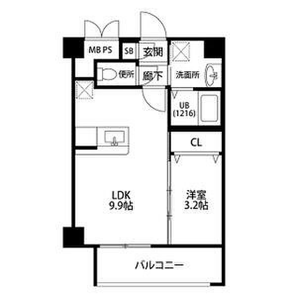 モデルノ ｜愛知県名古屋市中村区高道町５丁目(賃貸マンション1LDK・2階・33.50㎡)の写真 その2