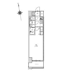 CREST TAPP金山 14階1Kの間取り