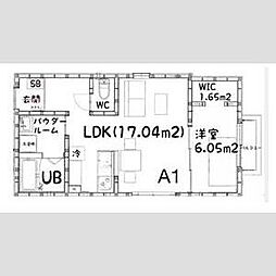 茜さす春のセラビィ 1階1LDKの間取り