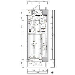 メイクスアート名駅南IV 10階1LDKの間取り