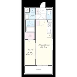 アイナ ルアナ ウル 1階1LDKの間取り