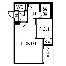 間取図画像 1LDK
