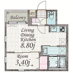 間取図画像 1LDK