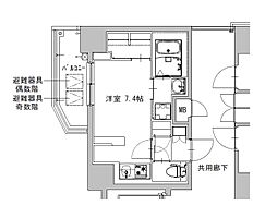 S-RESIDENCE庄内通駅前curere 4階ワンルームの間取り