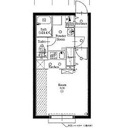 クレストタップ名古屋ウエスト 3階1Kの間取り