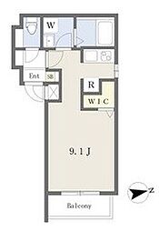 Cherim高畑　South 3階1Kの間取り
