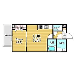 間取図画像 1LDK