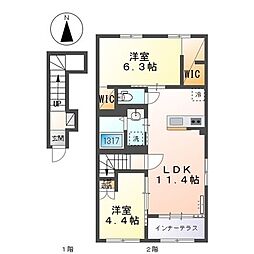 サン フルール 2階/-