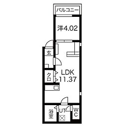 間取図画像 1LDK