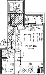 Jack todanishiI 1LDKの間取図画像