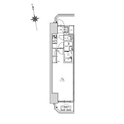 CRESTTAPP金山 1Kの間取図画像