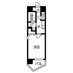 TheBayFlat 1Kの間取図画像