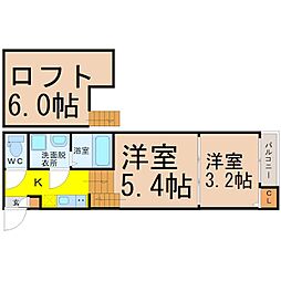 メモリアル 2SKの間取図画像