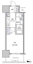 パークアクシス名古屋山王橋 1Kの間取図画像
