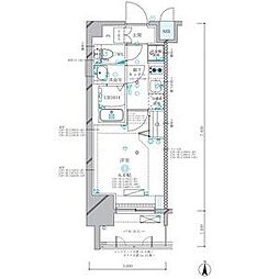 ディアレイシャス名古屋浄心II 1Kの間取図画像