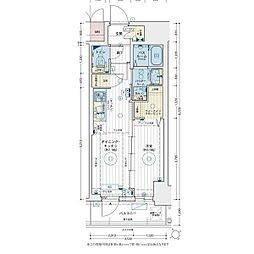 エステムコート名駅南シティリンク 1DKの間取図画像