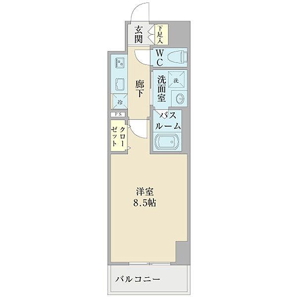 愛知県名古屋市西区幅下２丁目(賃貸マンション1K・11階・27.75㎡)の写真 その2